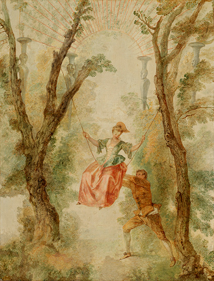 Watteau Drawing Four Studies of a Woman