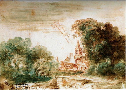 Accordee de Village Engraving